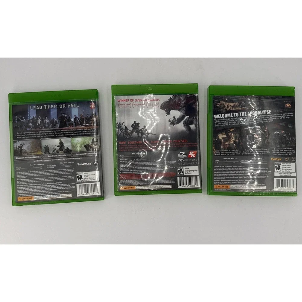 Dead Rising 3 Evolve Dragon Age Xbox One Lot Of 3 Games